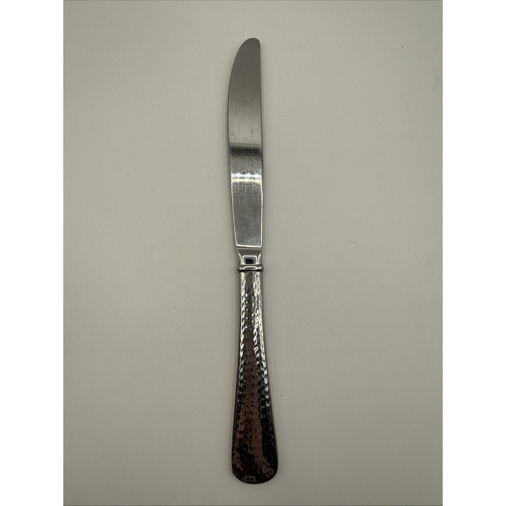 1 Reed & Barton Hammered 18/8 Stainless Steel Dinner‎ Knife Korea Flatware